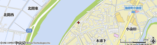 徳島県徳島市論田町本浦下7周辺の地図