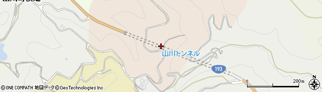 徳島県吉野川市山川町赤岩周辺の地図