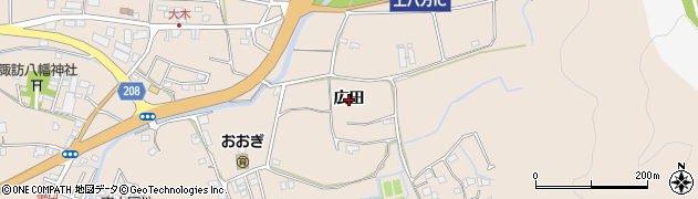 徳島県徳島市上八万町（広田）周辺の地図