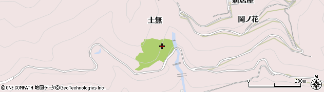徳島県三好市池田町西山本西谷周辺の地図