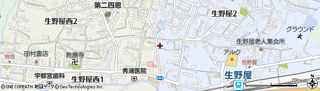 内冨クリーニング店周辺の地図