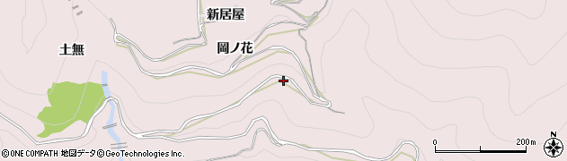 徳島県三好市池田町西山（下谷）周辺の地図