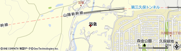 山口県下松市山田浴条周辺の地図