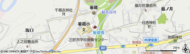 池田町箸蔵公民館周辺の地図