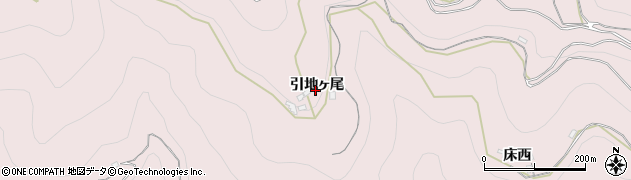徳島県三好市池田町西山（引地ヶ尾）周辺の地図