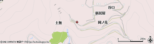 徳島県三好市池田町西山（久保）周辺の地図