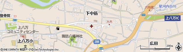 徳島県徳島市上八万町下中筋93周辺の地図