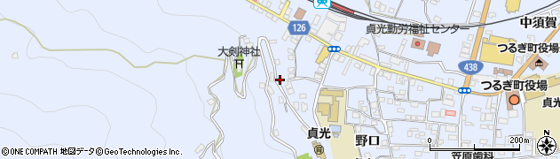徳島県つるぎ町（美馬郡）貞光（西山）周辺の地図