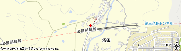 山口県下松市山田浴条417周辺の地図