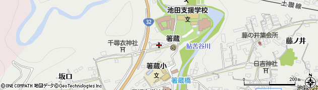 徳島県三好市池田町州津井関周辺の地図