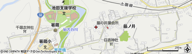 徳島県三好市池田町州津周辺の地図