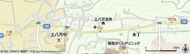 徳島県徳島市下町周辺の地図
