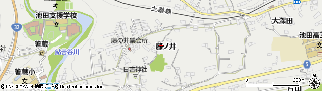 徳島県三好市池田町州津藤ノ井周辺の地図