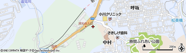 勝間簡易郵便局周辺の地図