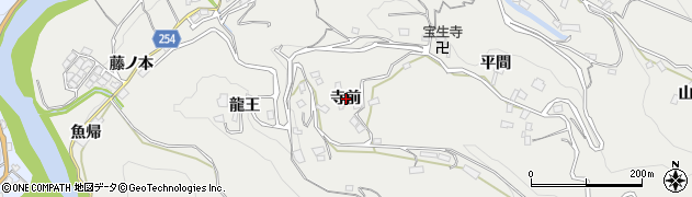 徳島県美馬市穴吹町穴吹（寺前）周辺の地図