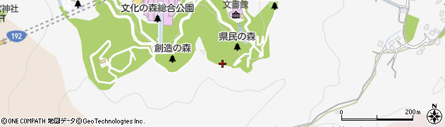 徳島県徳島市八万町（向寺山）周辺の地図