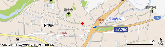 徳島県徳島市上八万町下中筋53周辺の地図