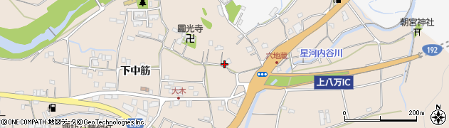 徳島県徳島市上八万町下中筋151周辺の地図