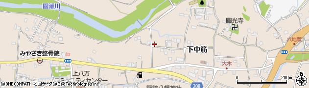 徳島県徳島市上八万町下中筋202周辺の地図