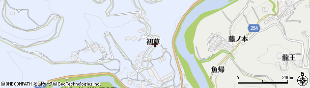 徳島県美馬市穴吹町口山（初草）周辺の地図