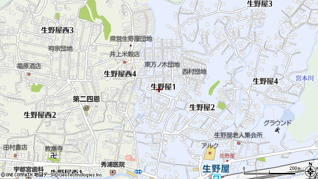 〒744-0031 山口県下松市生野屋時政の地図