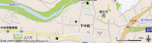 徳島県徳島市上八万町下中筋196周辺の地図