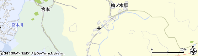 山口県下松市山田梅ノ木原1172周辺の地図