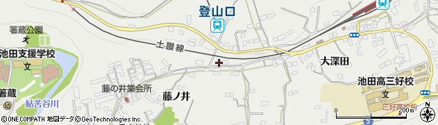 徳島県三好市池田町州津藤ノ井558周辺の地図