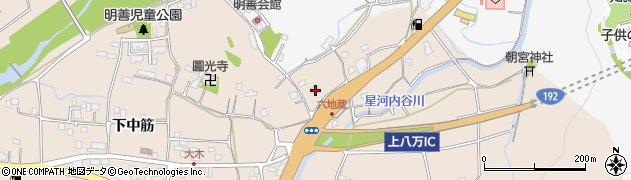 徳島県徳島市上八万町下中筋38周辺の地図