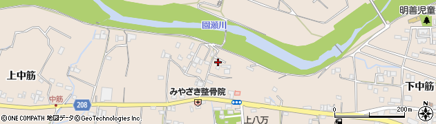 徳島県徳島市上八万町下中筋455周辺の地図