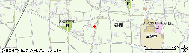 徳島県三好郡東みよし町昼間3296周辺の地図