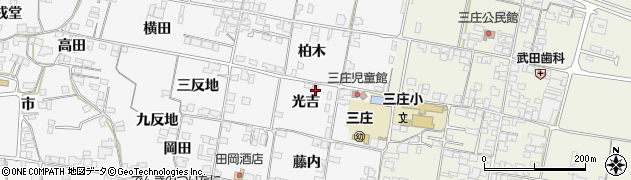 徳島県三好郡東みよし町西庄光吉周辺の地図