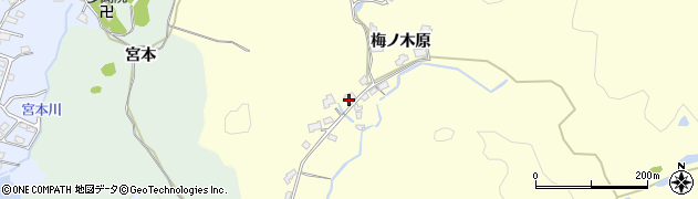 山口県下松市山田梅ノ木原1217周辺の地図