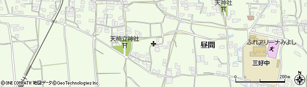 徳島県三好郡東みよし町昼間3300周辺の地図