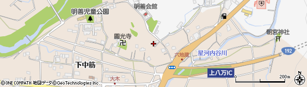 徳島県徳島市上八万町下中筋47周辺の地図