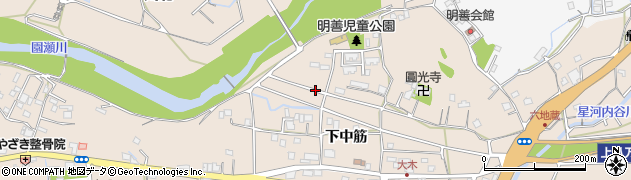 徳島県徳島市上八万町（下中筋）周辺の地図