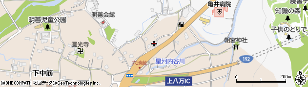 徳島県徳島市上八万町下中筋26周辺の地図