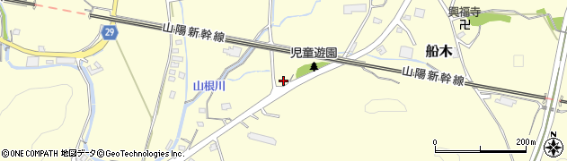 山口県宇部市船木1325周辺の地図