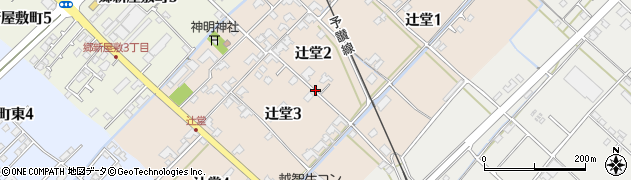 愛媛県今治市辻堂周辺の地図