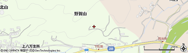 徳島県徳島市下町野賀山周辺の地図