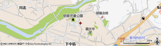 徳島県徳島市上八万町下中筋167周辺の地図