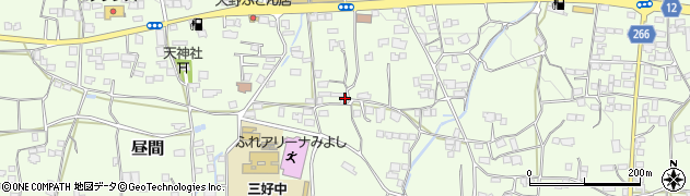 徳島県三好郡東みよし町昼間1669周辺の地図