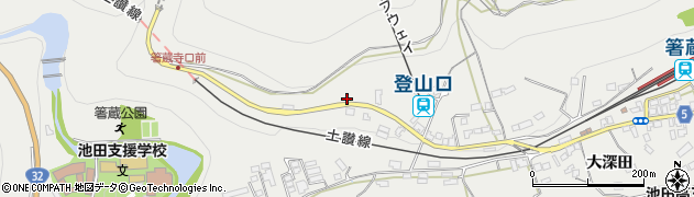 徳島県三好市池田町州津藤ノ井389周辺の地図