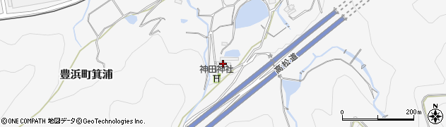 香川県観音寺市豊浜町箕浦207周辺の地図