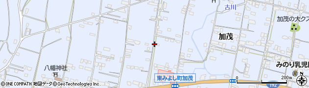 徳島県東みよし町（三好郡）加茂周辺の地図