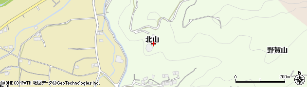 徳島県徳島市下町（北山）周辺の地図