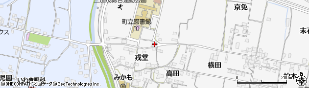 徳島県三好郡東みよし町西庄横手周辺の地図