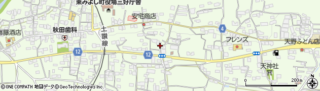 徳島県三好郡東みよし町昼間3225周辺の地図