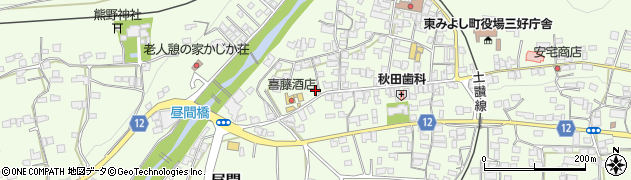 徳島県三好郡東みよし町昼間3747周辺の地図