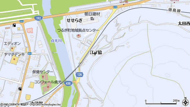 〒779-4103 徳島県美馬郡つるぎ町貞光岡の地図